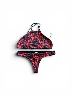 NWT L*Space Fleur Liberty Fabrics Luna Itsy Cut bikini set small